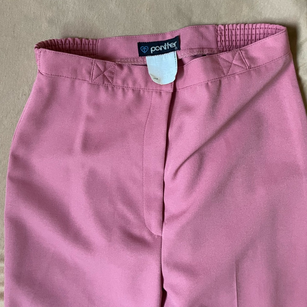 Vintage women’s pink high waist trousers, size 0-2 (labeled as vintage size 5/6)